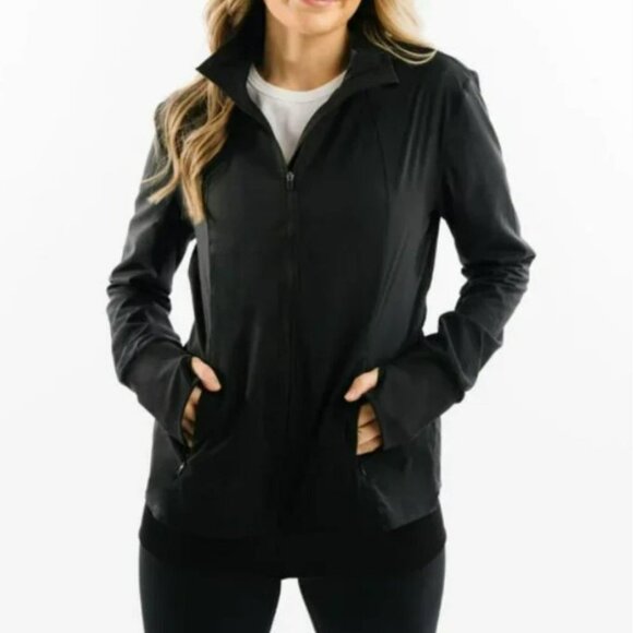ZYIA Jackets & Blazers - Zyia Active Mont Blanc Everywhere Lightweight Black Jacket Full Zip Size S